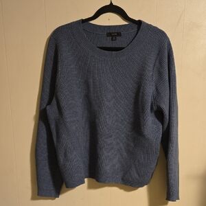 J.Crew Blue Ribbed Sweater